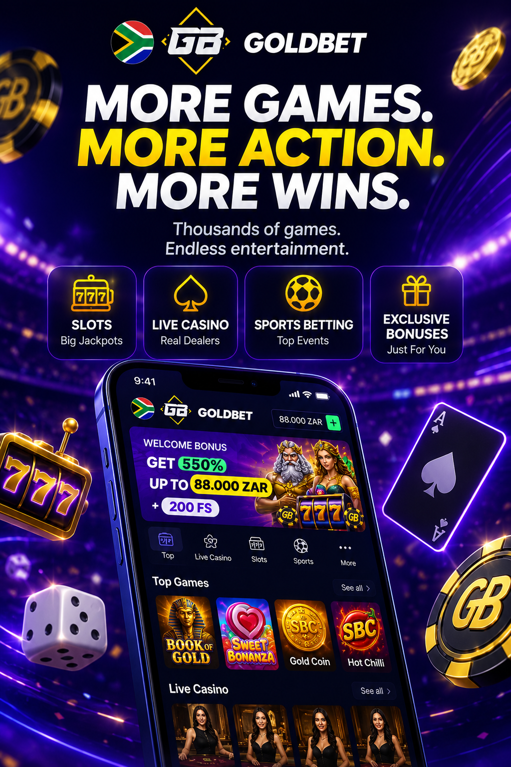 Download the Goldbet App